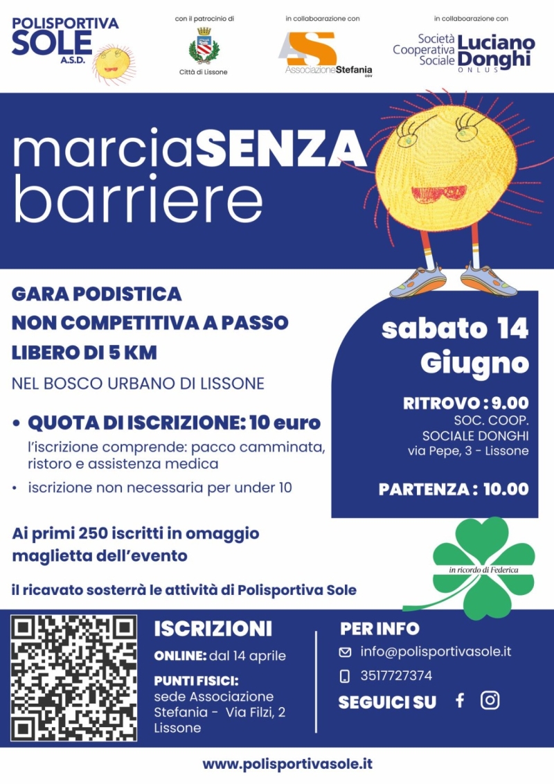 MARCIA SENZA BARRIERE 2025 - Iscriviti