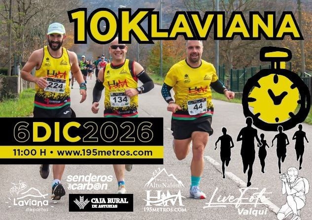 Cartel de 10K Laviana 2026