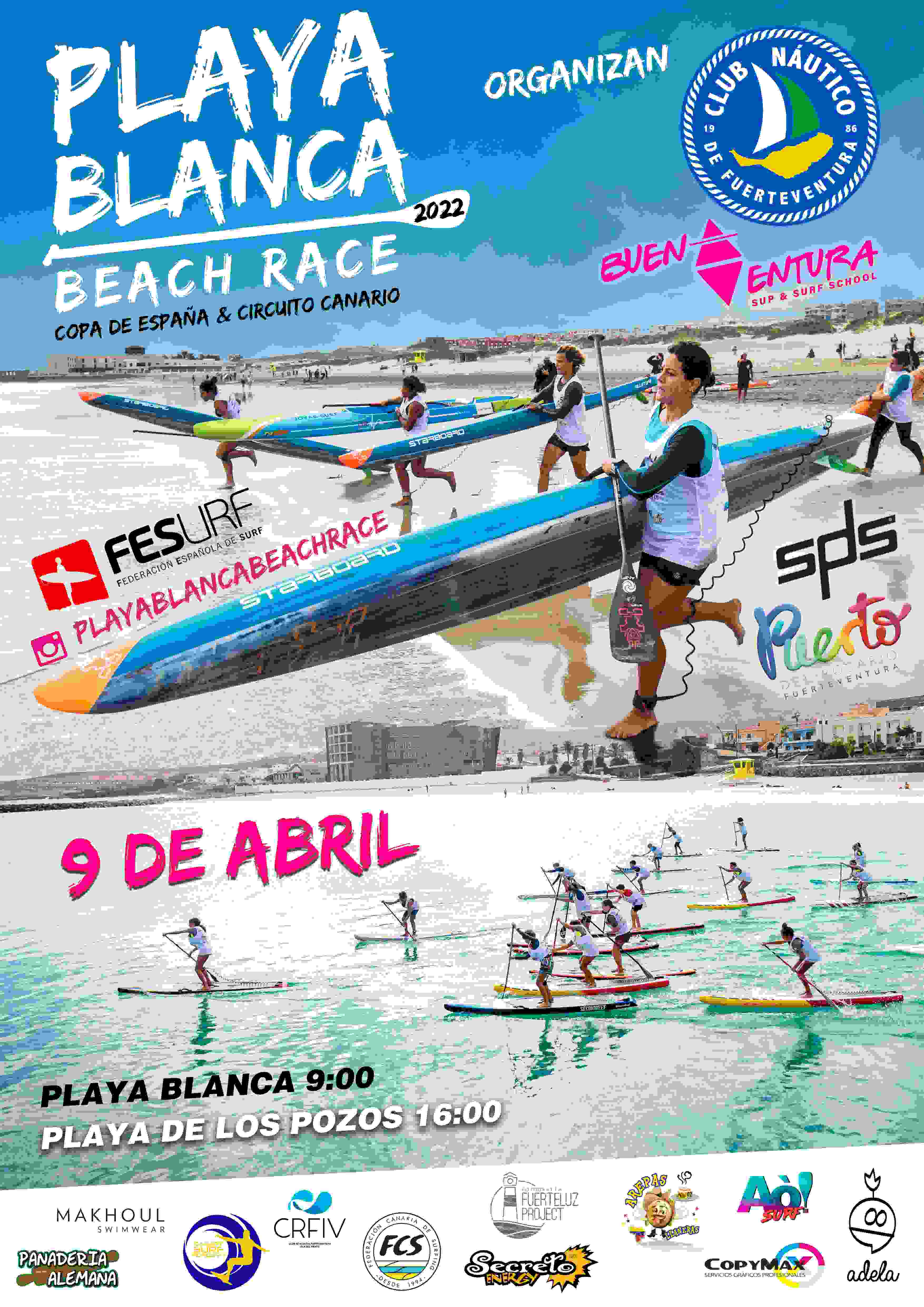 PLAYA BLANCA BEACH RACE 2022 - NO FEDERADOS FEDERADOS PENINSULARES - Inscríbete