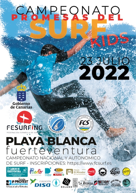 CAMPEONATO DE SURF PROMESAS DE PLAYA BLANCA - NO FEDERADOS - Inscríbete