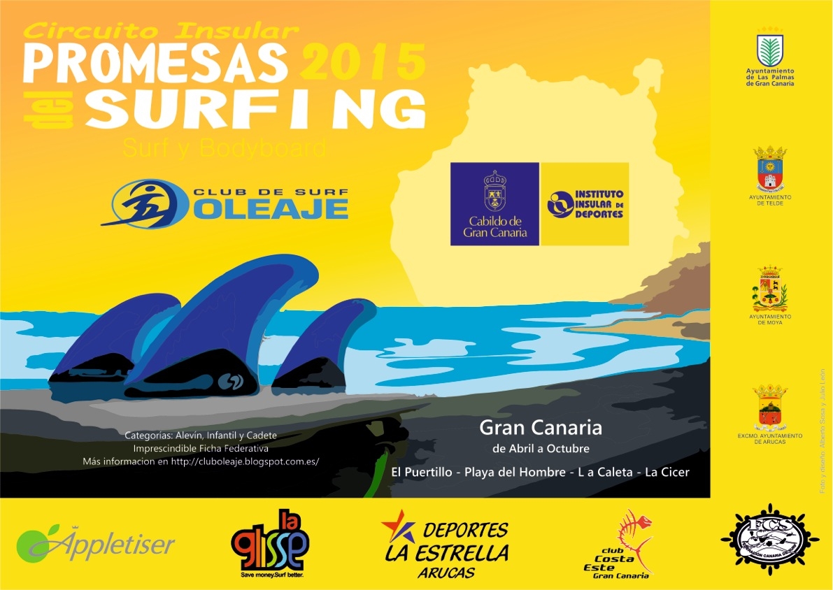 II PRUEBA CIRCUITO INSULAR PROMESAS DEL SURFING 2015 - Inscríbete