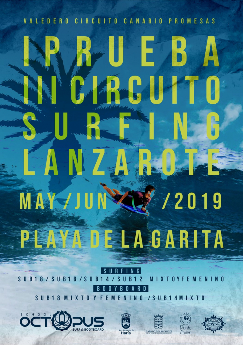 CAMPEONATO HARIA SURFING PROMESAS - LANZAROTE 2019 - Inscríbete