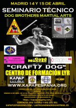 GURO CRAFTY DOG EN MADRID (DOG BROTHERS MARTIAL ARTS - Inscríbete