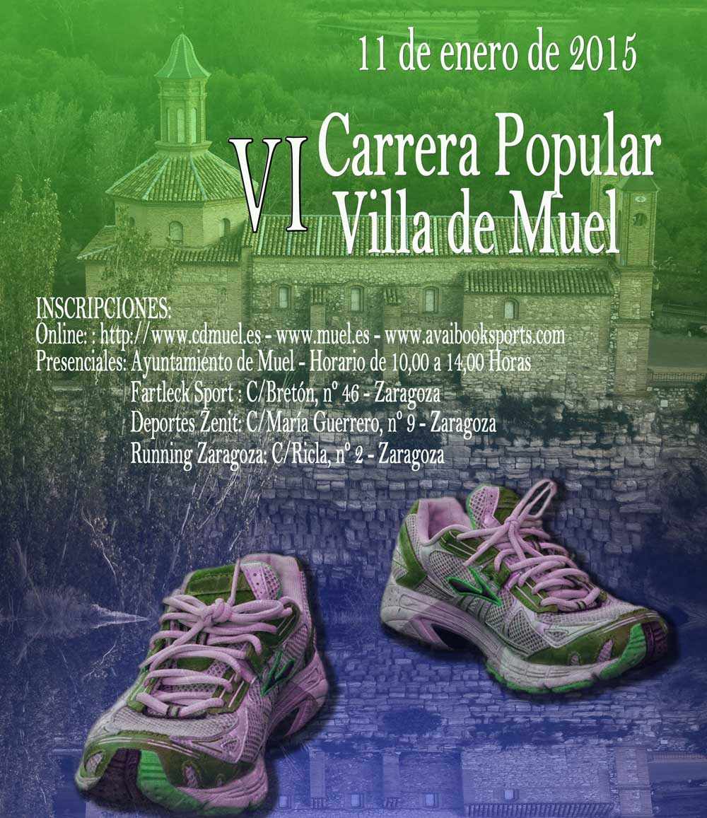 VI CARRERA POPULAR VILLA DE MUEL - Inscríbete