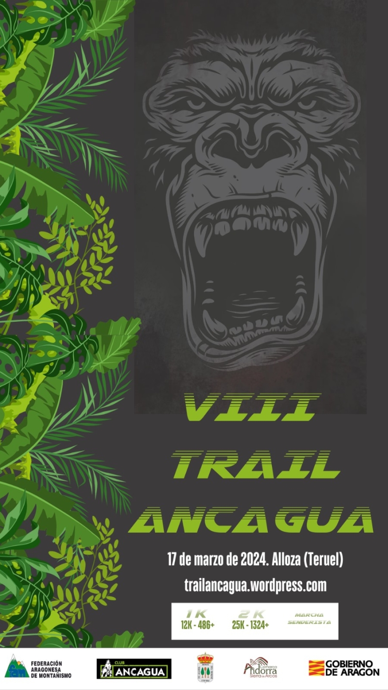 VIII - TRAIL ANCAGUA  ALLOZA 2024 - Inscríbete