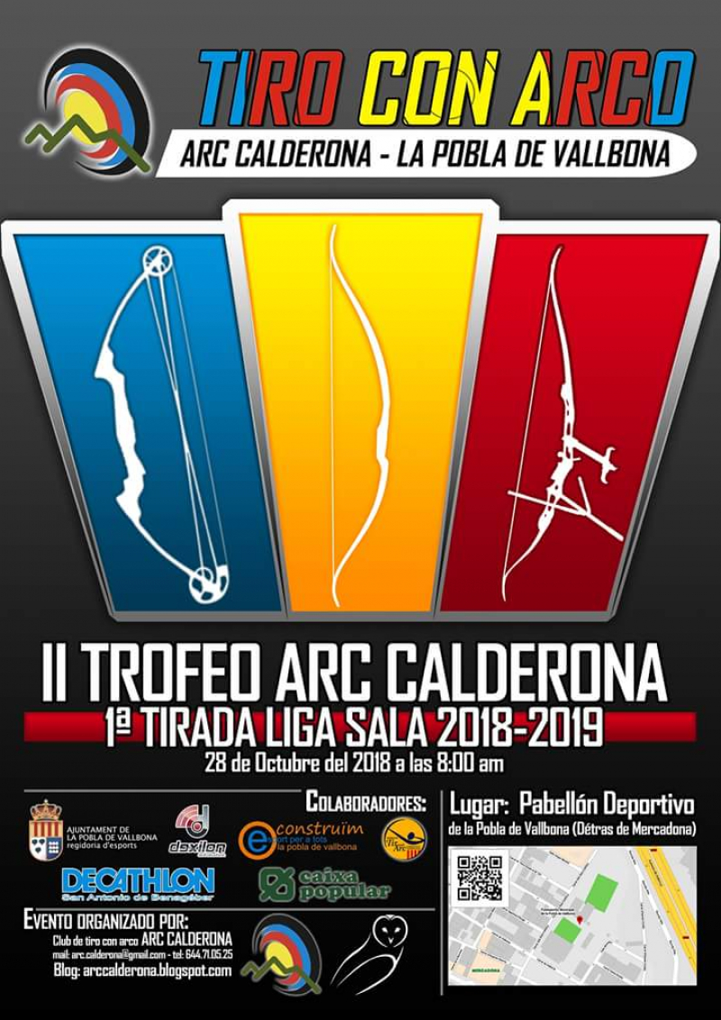 1ª TIRADA DE SALA - II TROFEO CALDERONA 2018 - Inscríbete