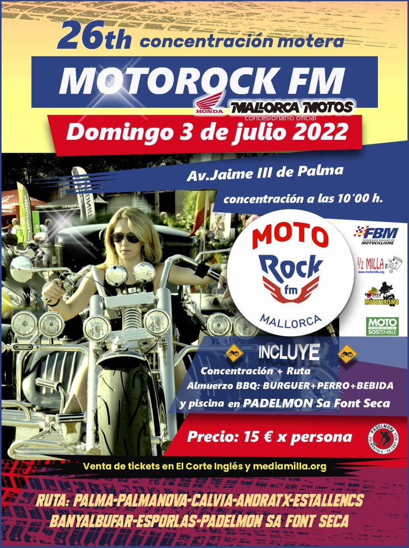 26ª CONCENTRACIÓN MOTOROCK FM MALLORCA - Inscríbete