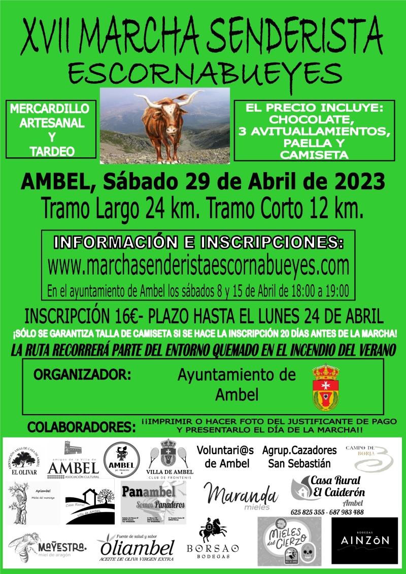 XVII MARCHA SENDERISTA ESCORNABUEYES