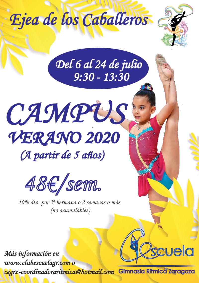 CAMPUS DE VERANO EJEA DE LOS CABALLEROS 2020 - Inscríbete