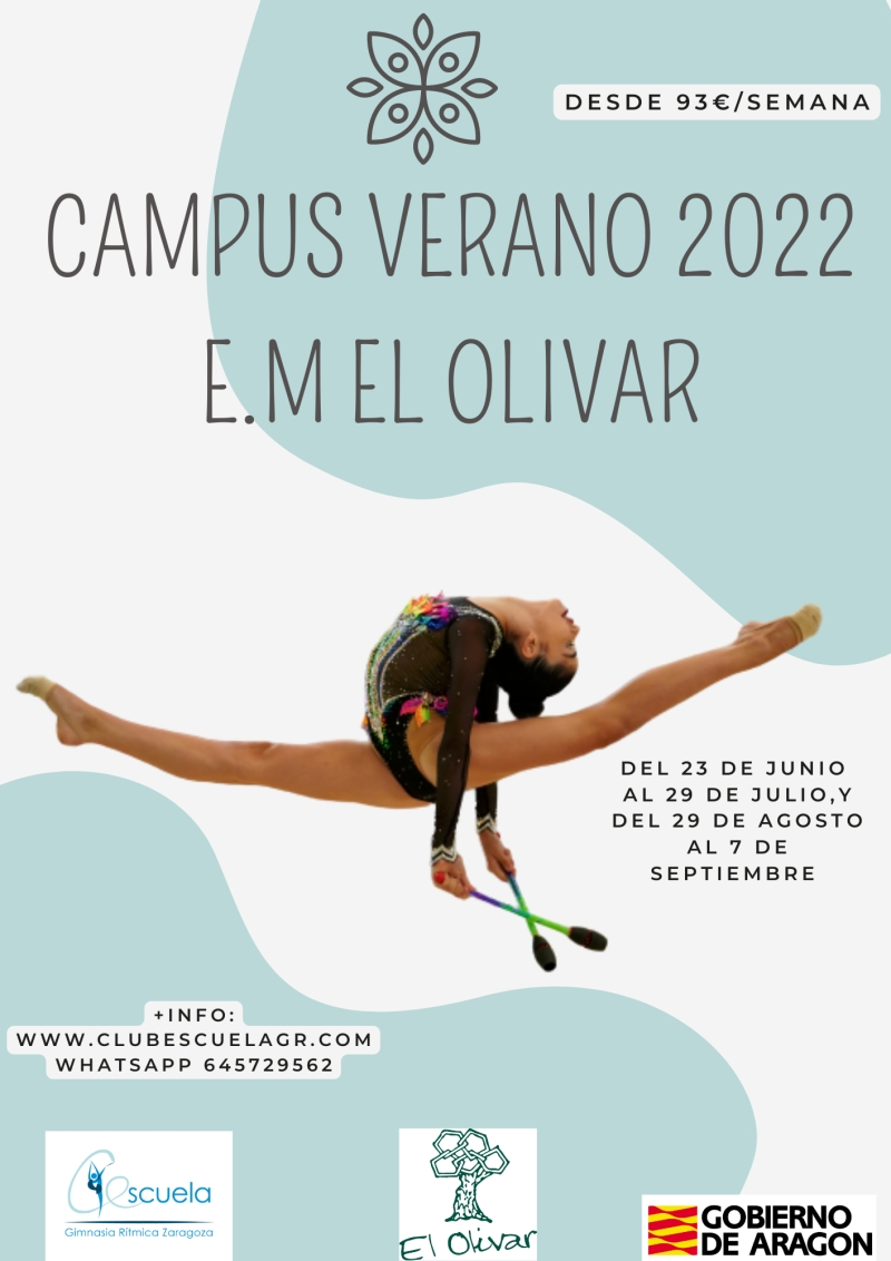 CAMPUS DE VERANO GIMNASIA RITMICA E.M. EL OLIVAR 2022 - Inscríbete