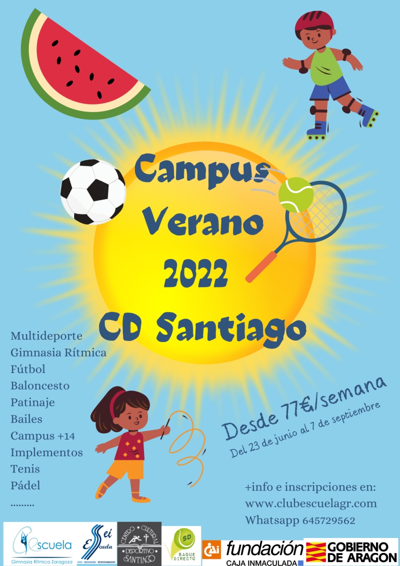 C.D. SANTIAGO - CAMPUS DE VERANO 2022 - Inscríbete