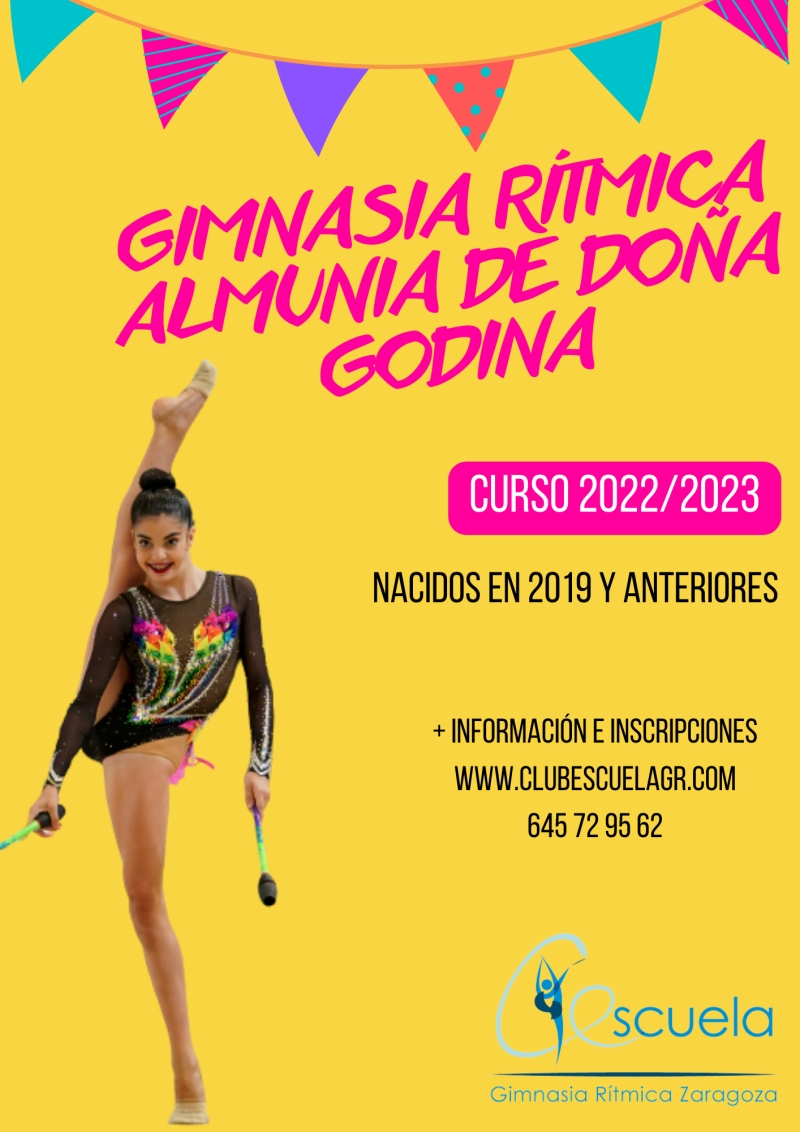 GIMNASIA RÍTMICA LA ALMUNIA DE DOÑA GODINA 2022-2023 - Inscríbete