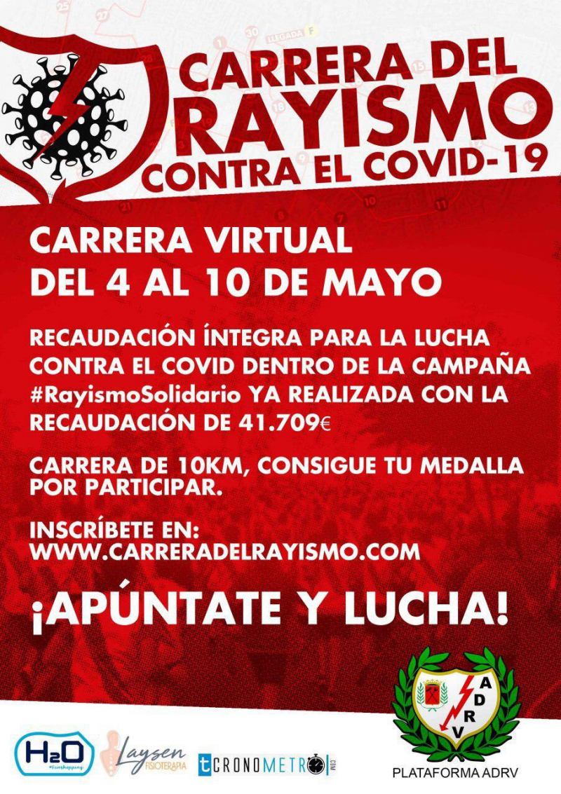 CARRERA DEL RAYISMO CONTRA EL COVID-19 - Inscríbete