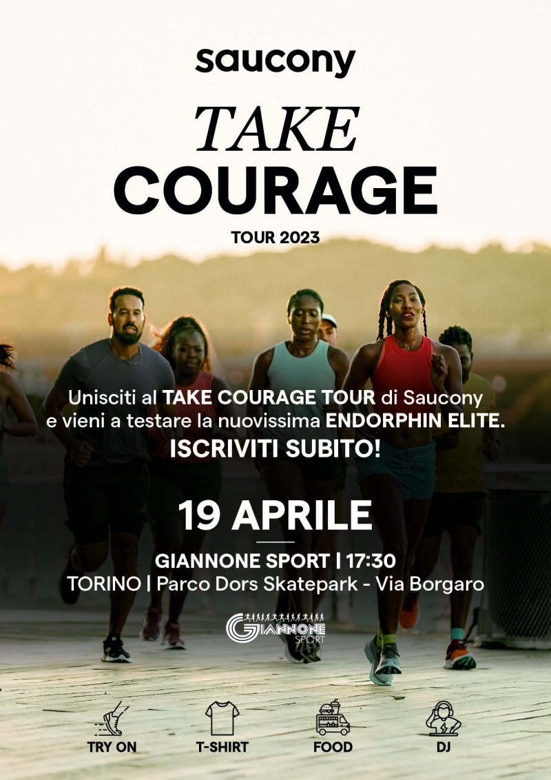 SAUCONY TAKE COURAGE TOUR - GIANNONE SPORT - Register