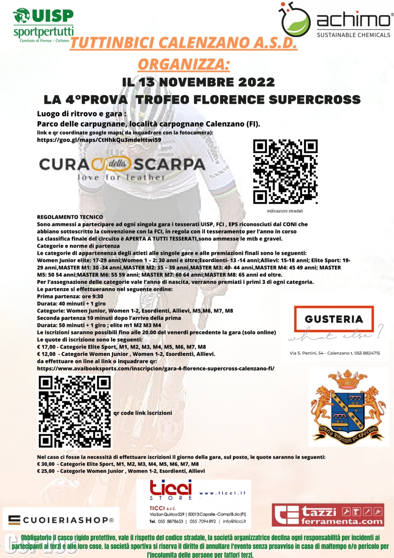 GARA 4 - FLORENCE SUPERCROSS - CALENZANO (FI) - Iscriviti