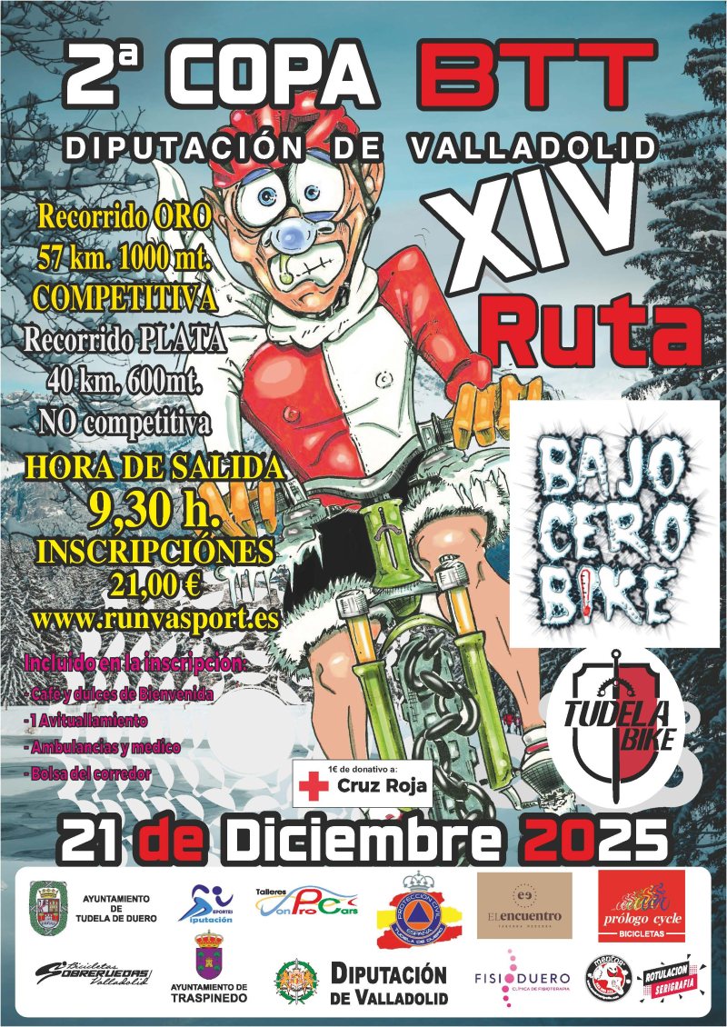 Locandina dell&rsquo;evento XIV MARCHA BAJOCERO BIKE - 2ª COPA DIPUTACIÓN DE VALLADOLID 
