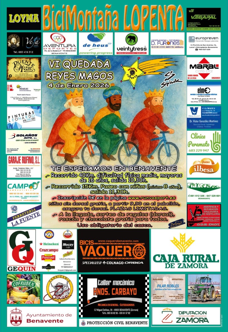 Locandina dell&rsquo;evento VI QUEDADA REYES MAGOS
