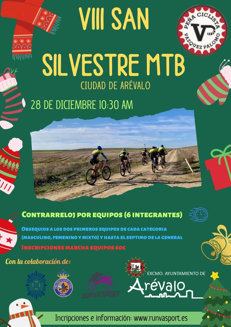 Locandina dell&rsquo;evento VIII SAN SILVESTRE CIUDAD DE AREVALO MTB