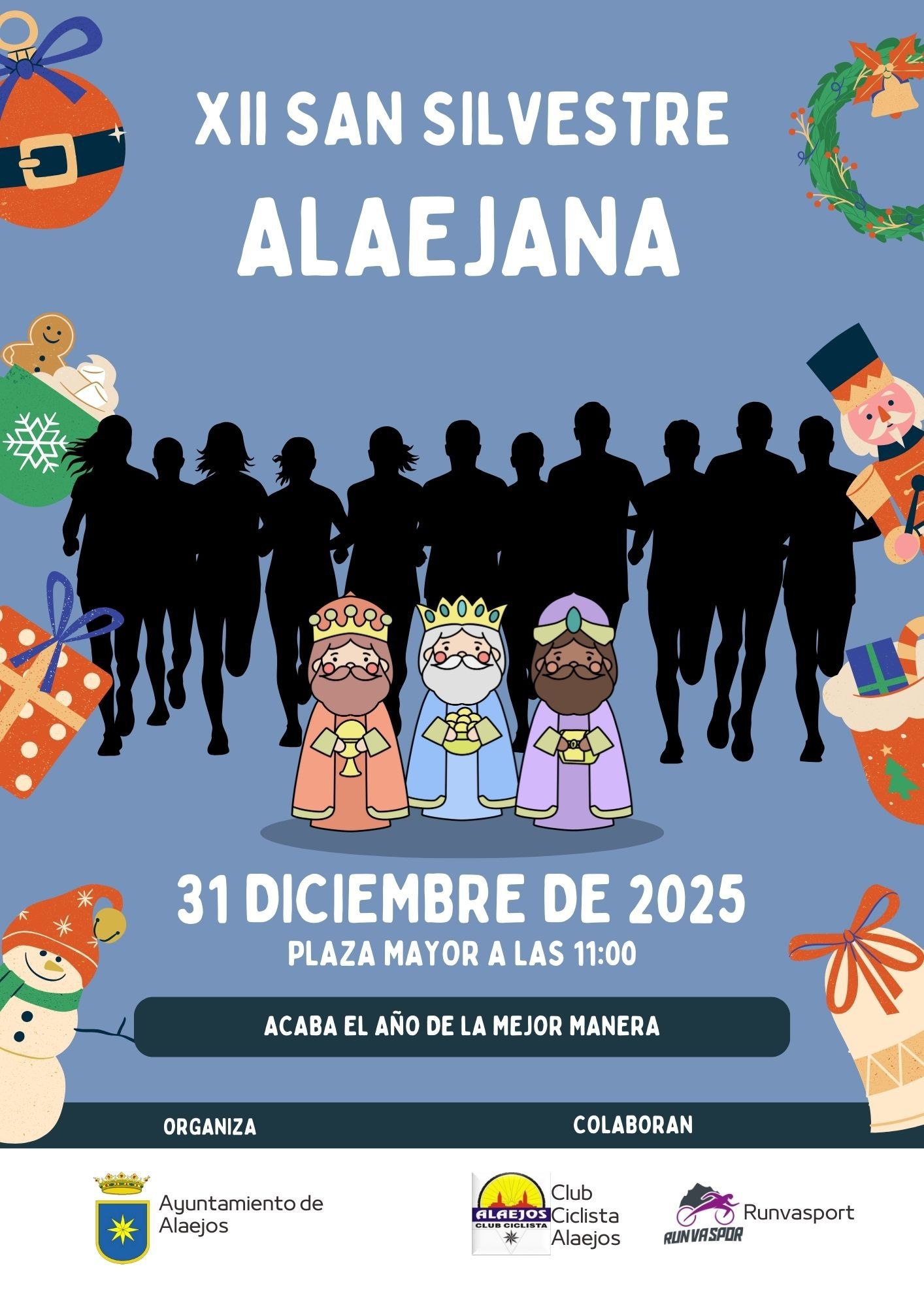 Locandina dell&rsquo;evento XII SAN SILVESTRE ALAEJANA 2025