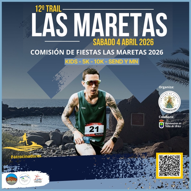 Cartel del evento XII TRAIL LAS MARETAS 2026