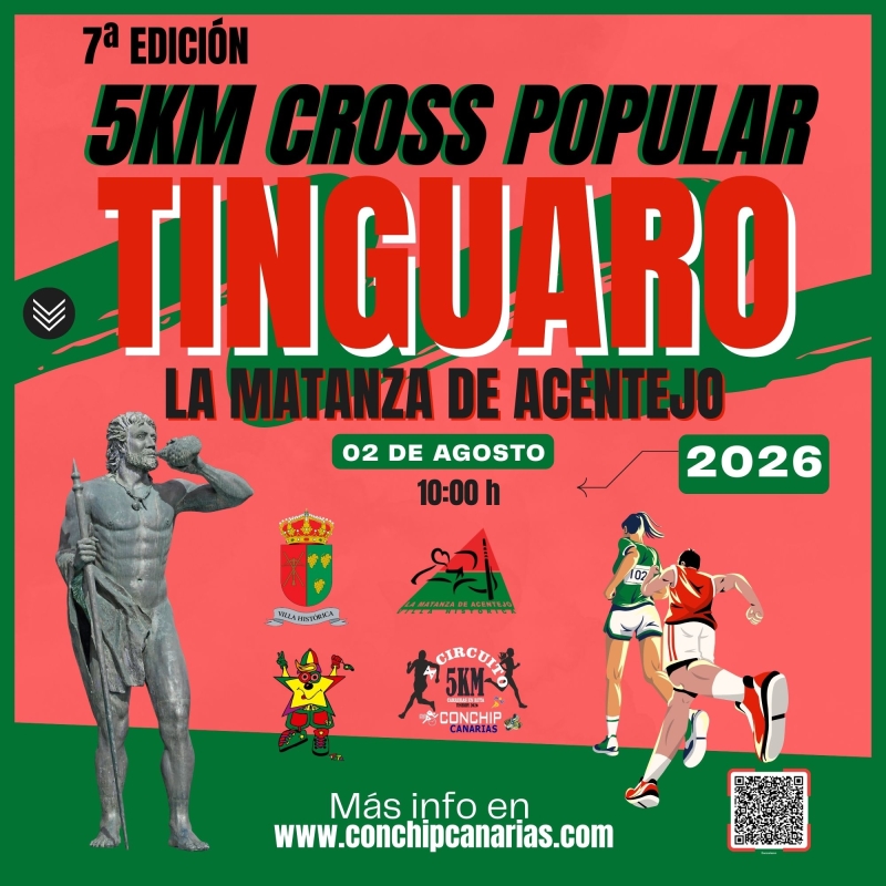 Cartel del evento VII CROSS POPULAR TINGUARO LA MATANZA DE ACENTEJO 2026