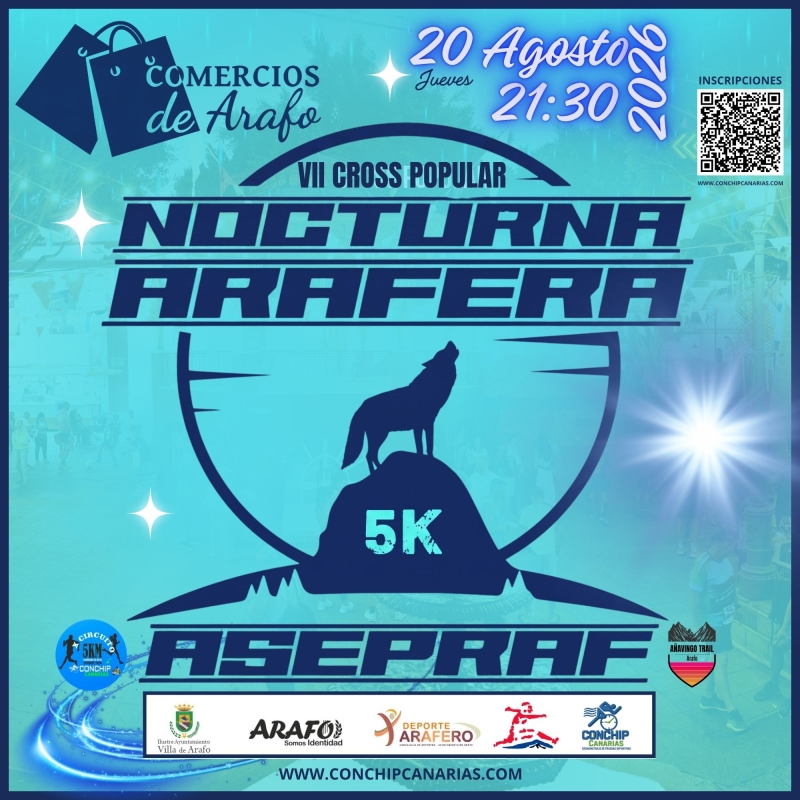 Cartel del evento VII NOCTURNA ARAFERA 2026