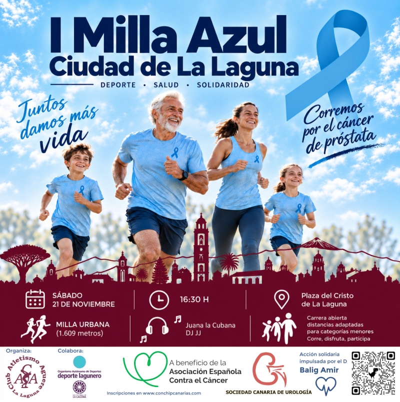 Cartel del evento I MILLA AZUL CIUDAD DE LA LAGUNA 2026