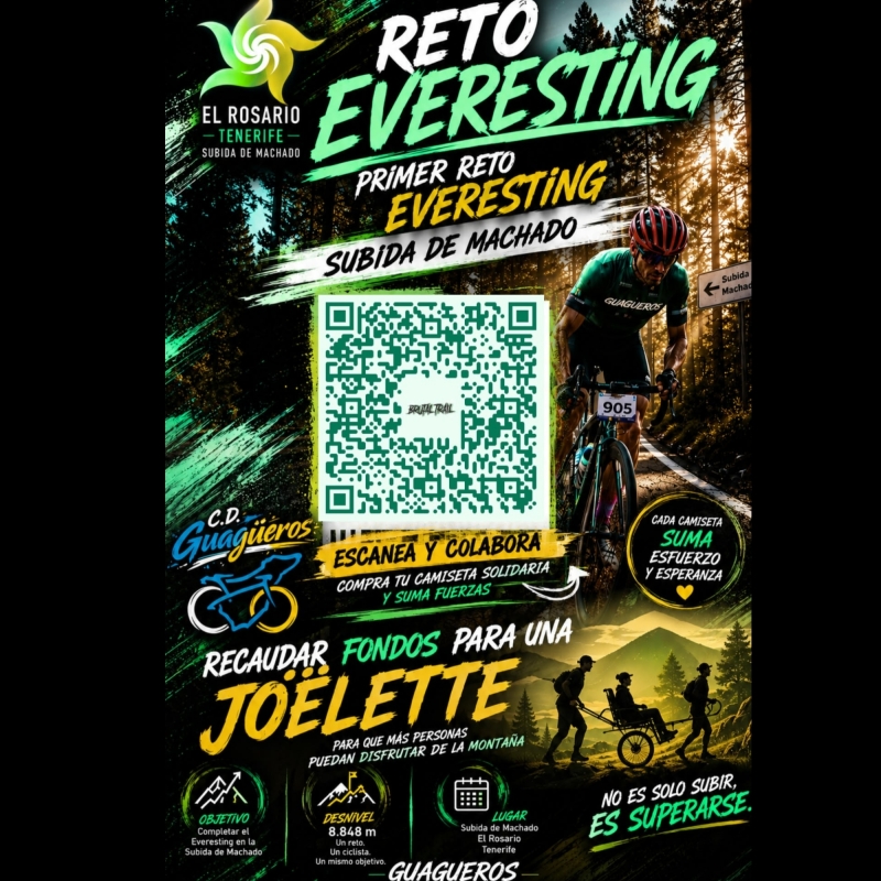 Cartel del evento DONACIÓN JOALETTE I EVERESTING MACHADO 2026