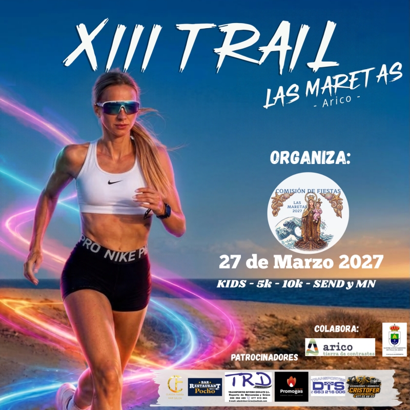 Cartel del evento XIII TRAIL LAS MARETAS 2027