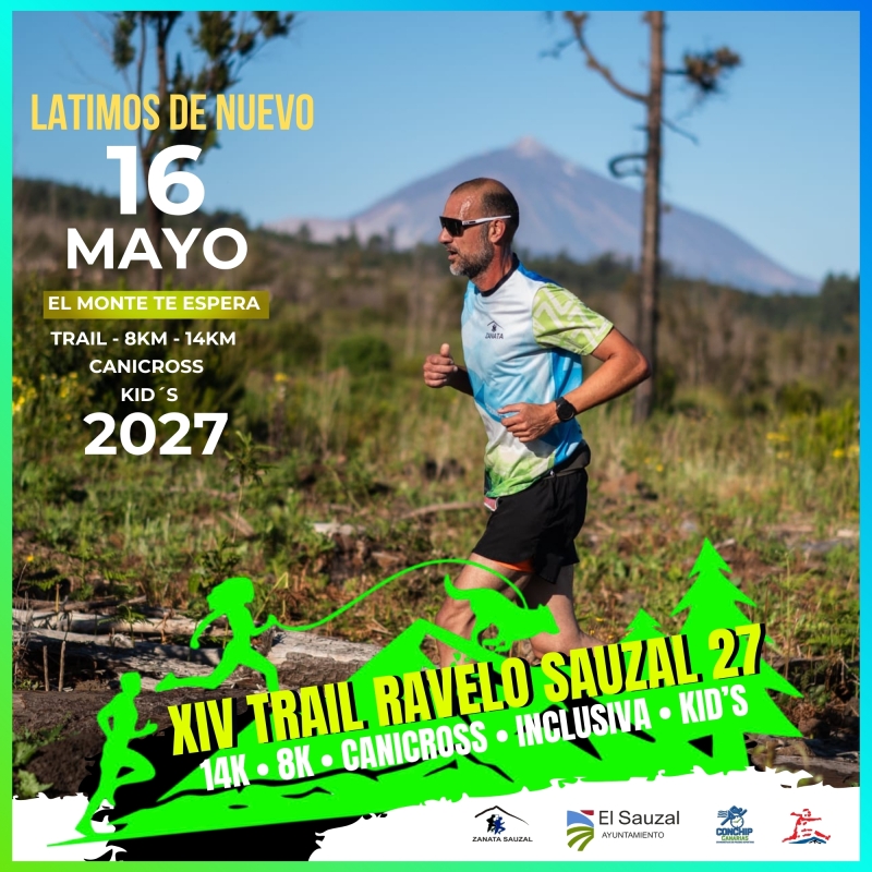 Cartel del evento XIV TRAIL RAVELO - SAUZAL 2027 