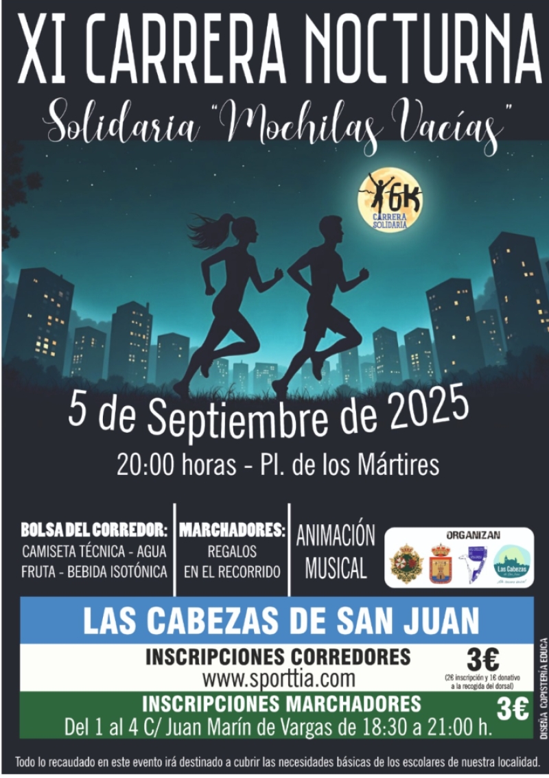 Resultados XI CARRERA NOCTURNA MOCHILAS VACÍAS