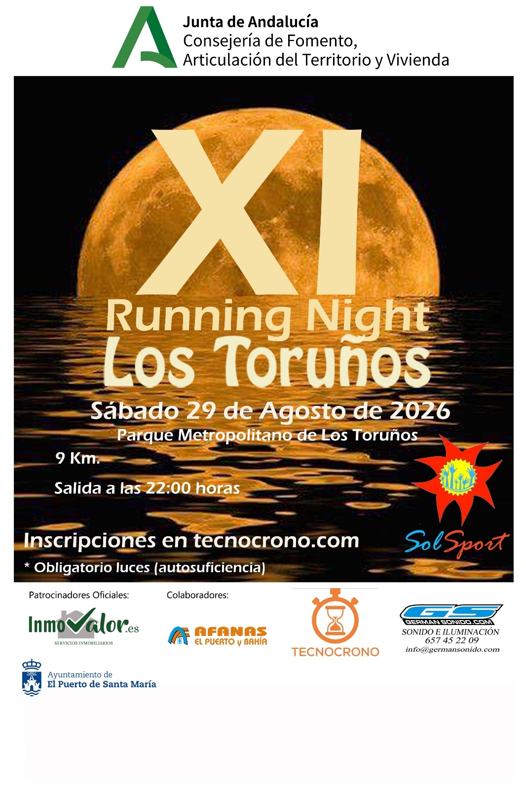 Resultados XI RUNNING NIGHT LOS TORUÑOS