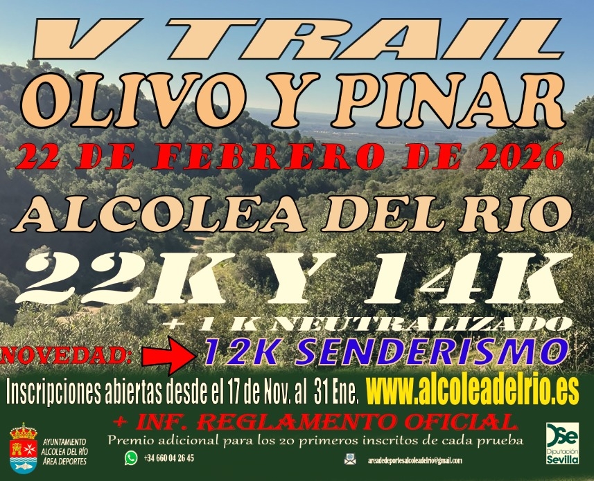 Cartel del evento V TRAIL “OLIVO Y PINAR”