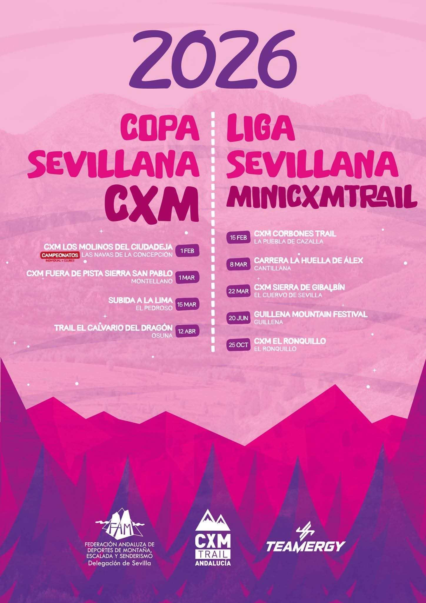 Cartel del evento COPA/LIGA SEVILLANA CXM 2026