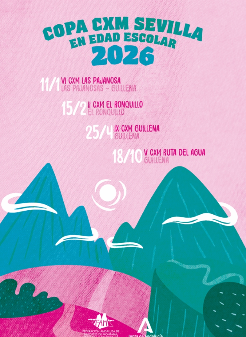 Cartel del evento VI COPA DE CARRERAS POR MONTAÑA EN EDAD ESCOLAR SEVILLA 2026