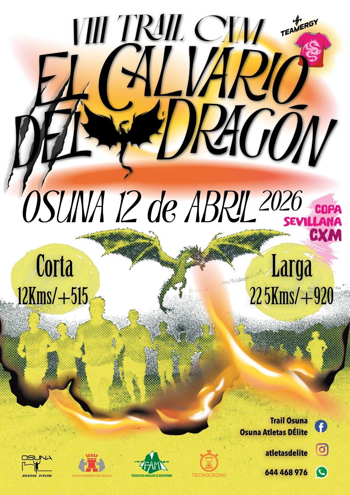 Cartel del evento VIII TRAIL “EL CALVARIO DEL DRAGÓN”