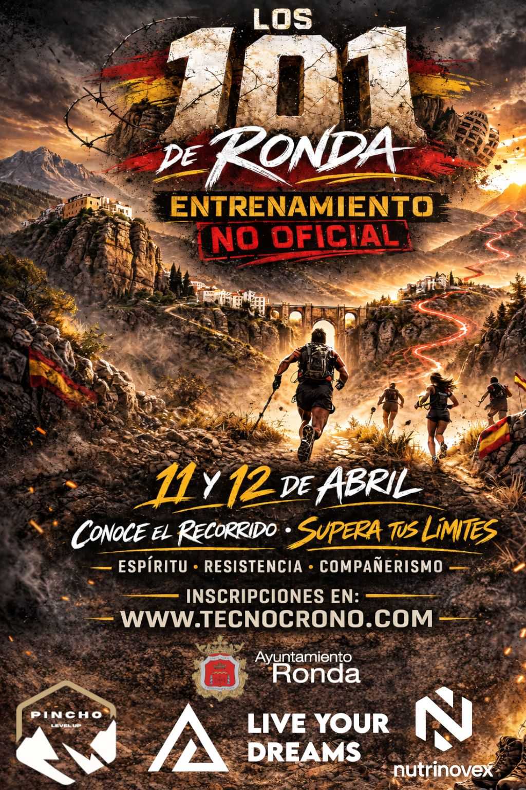 Cartel del evento ENTRENAMIENTO NO OFICIAL 101 RONDA