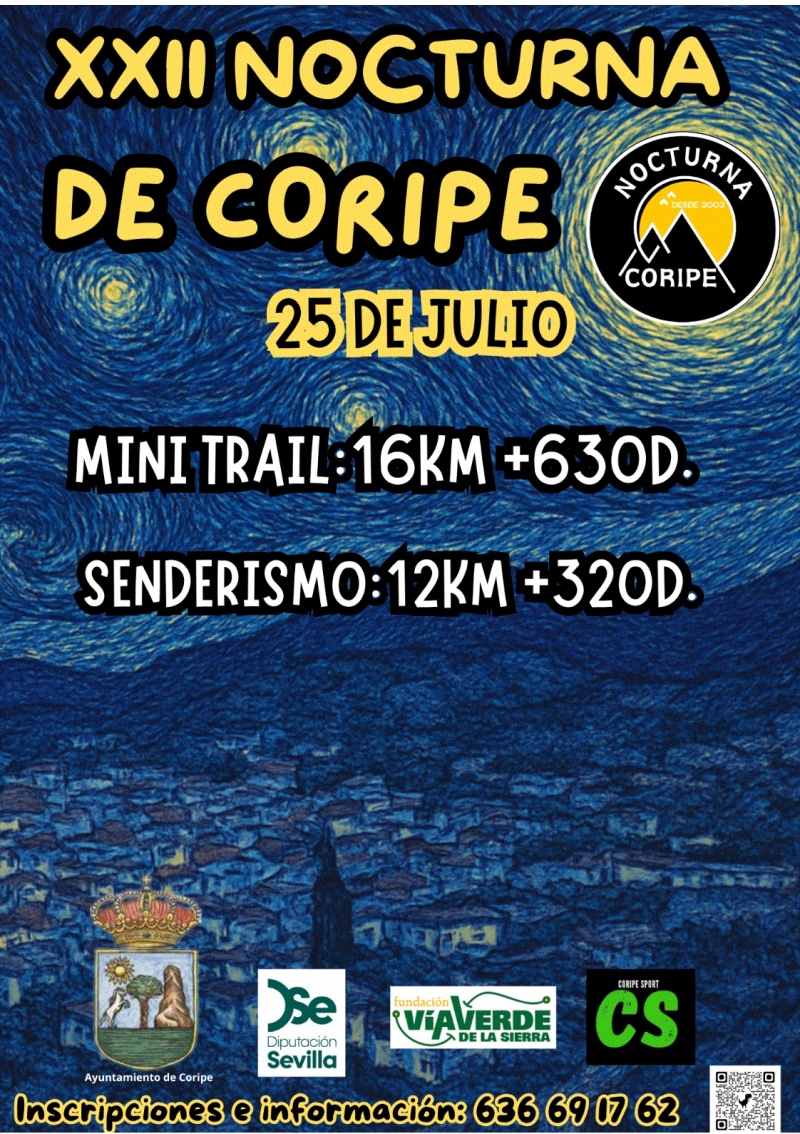 Cartel del evento XXII NOCTURNA DE CORIPE 