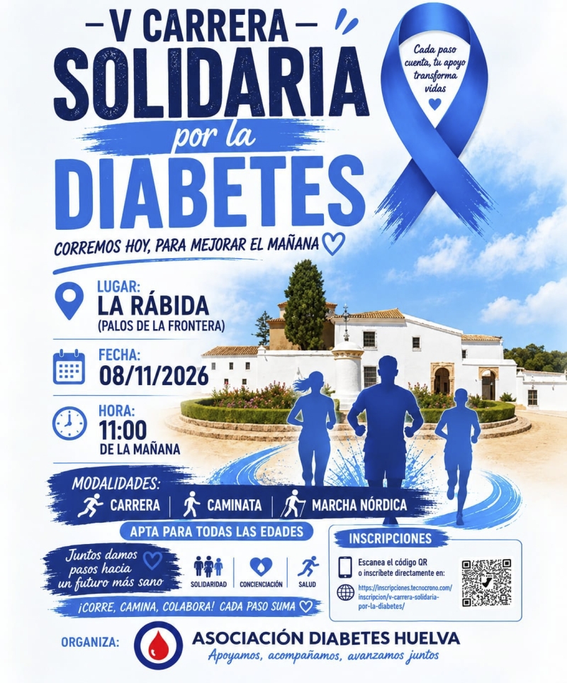 Cartel del evento V CARRERA SOLIDARIA POR LA DIABETES