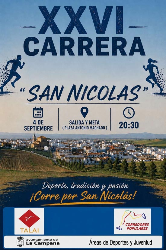Cartel del evento XXVI CARRERA NOCTURNA SAN NICOLÁS