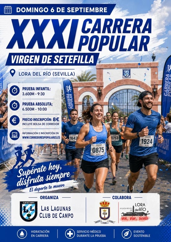 Cartel del evento XXXI CARRERA POPULAR VIRGEN DE SETEFILLA