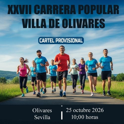 Cartel del evento XXVII CARRERA POPULAR VILLA DE OLIVARES