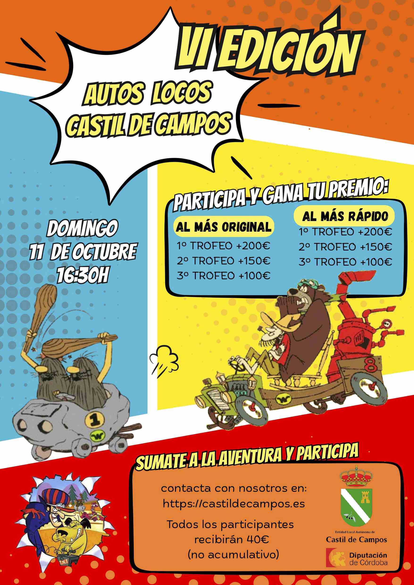 Cartel del evento VI AUTOS LOCOS CASTILDECAMPO