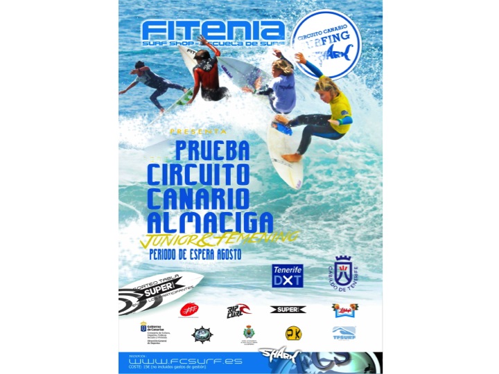 Cartel del evento III PRUEBA CTO CANARIO SURFING SHARK JUNIOR & FEMENINO - ALMACIGA -