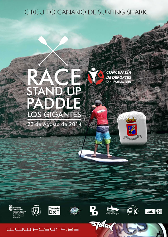 Cartel del evento I RACE DE STAND UP PADDLE-GIGANTES, SANTIAGO DEL TEIDE