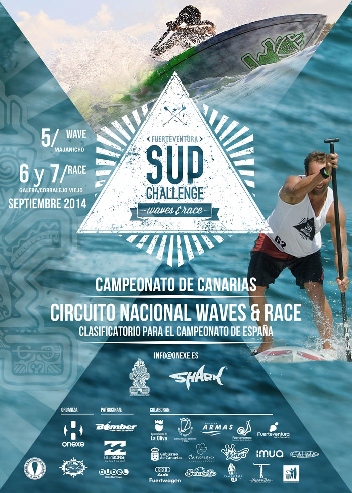 Cartel del evento FUERTEVENTURA SUP CHALLENGE WAVES & RACE 2014