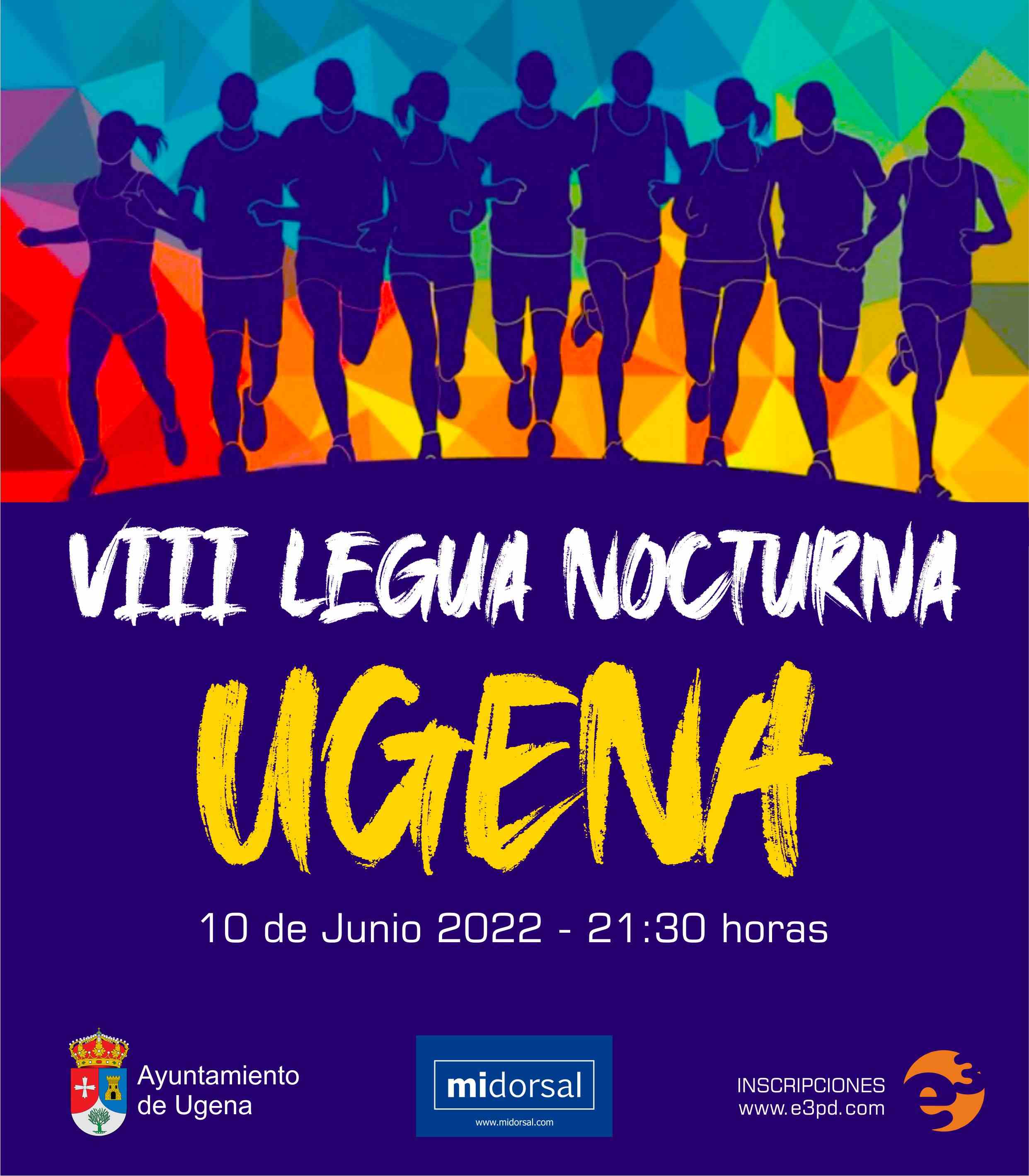 Cartel del evento VIII LEGUA NOCTURNA DE UGENA 