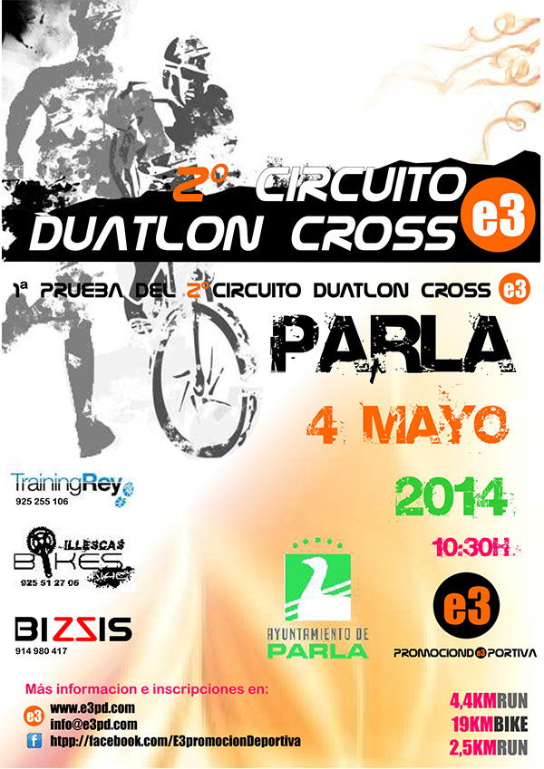 Cartel del evento 1ª PRUEBA - DUATLON CIUDAD DE PARLA