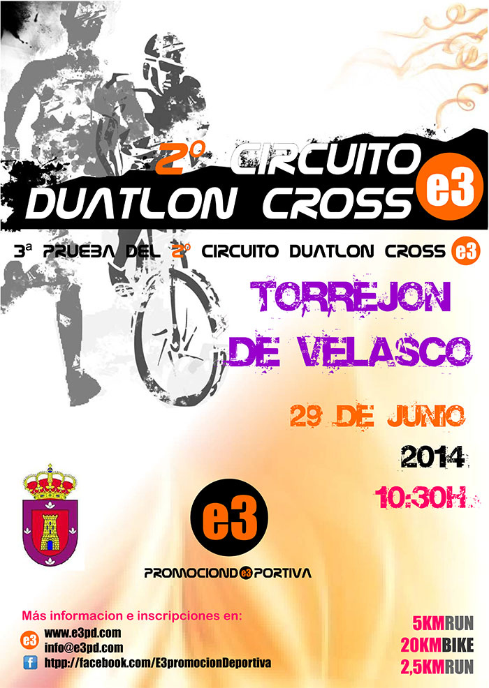 Cartel del evento 3ª PRUEBA DUATLON DE TORREJON DE VELASCO 