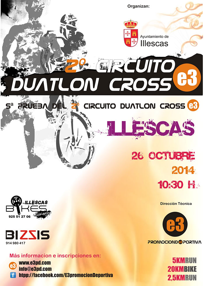 Cartel del evento 6ª PRUEBA - DUATLON DE ILLESCAS